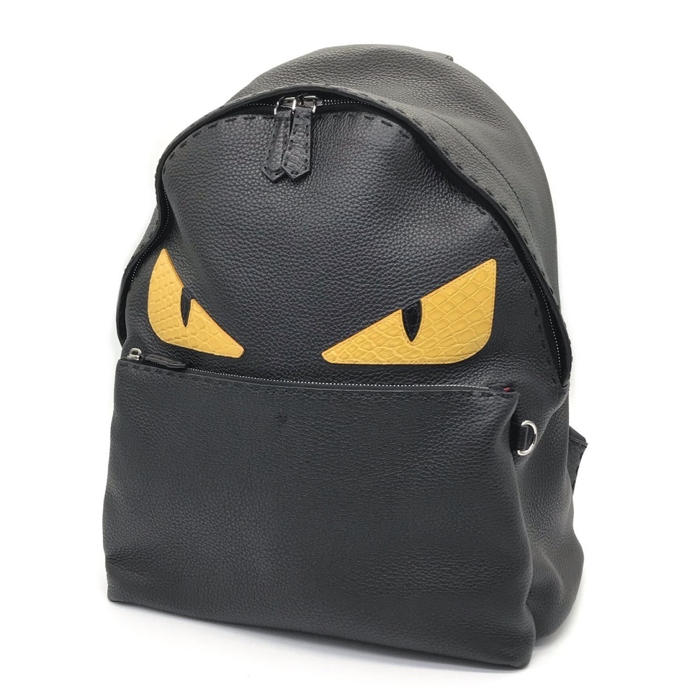 Fendi Selleria Bag Bugs Monster Backpack Rucksack Daypack Black